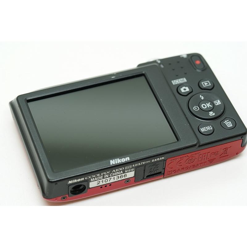 ニコン Nikon コンパクトデジタルカメラ レッド COOLPIX A100