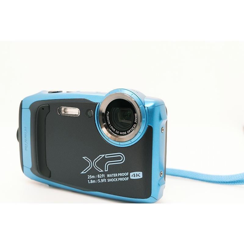 フジフィルム FUJIFILM コンパクトデジタルカメラ スカイブルー