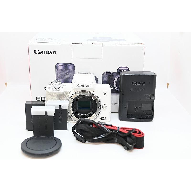 キヤノン Canon ミラーレス一眼 ボディ APS-C ホワイト EOS Kiss M2の画像