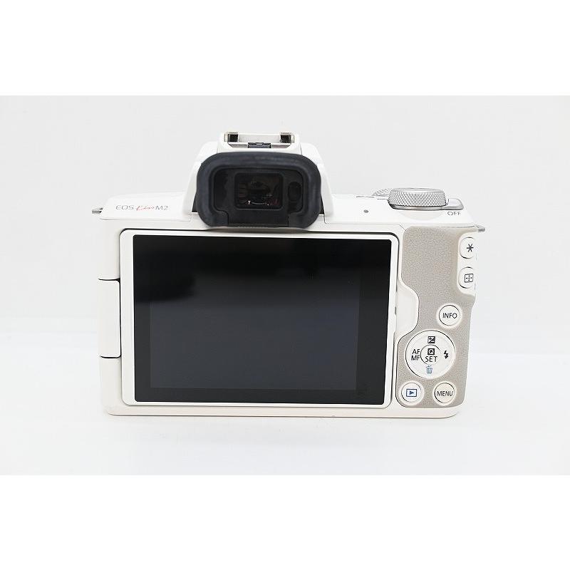 キヤノン Canon ミラーレス一眼 ボディ APS-C ホワイト EOS Kiss M2の画像