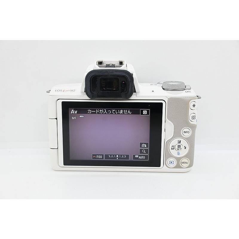 キヤノン Canon ミラーレス一眼 ボディ APS-C ホワイト EOS Kiss M2の画像