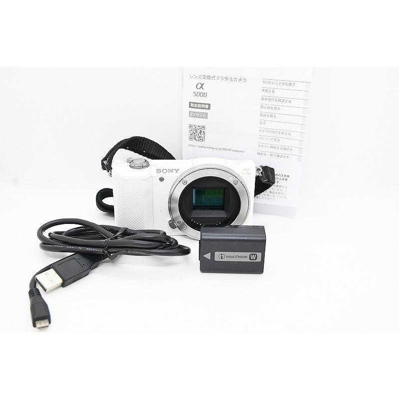 SONY ソニー a5000 アルファ5000 ホワイト ソニー SONY ミラーレス一眼