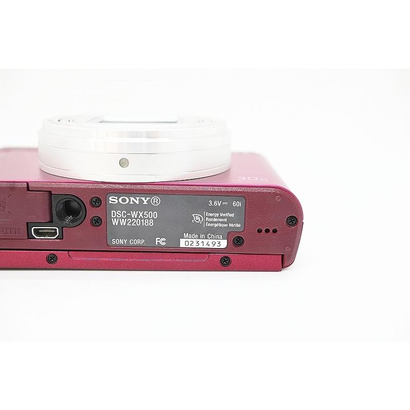 ソニー SONY コンパクトデジタルカメラ レッド DSC-WX500 : ワットマン