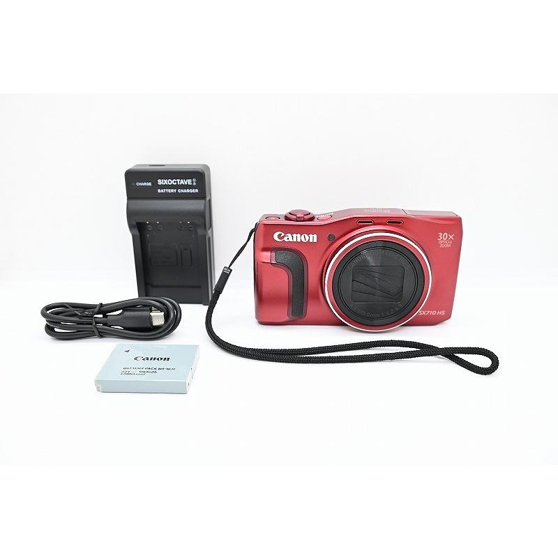 キヤノン Canon コンパクトデジタルカメラ レッド PowerShot SX710 HS
