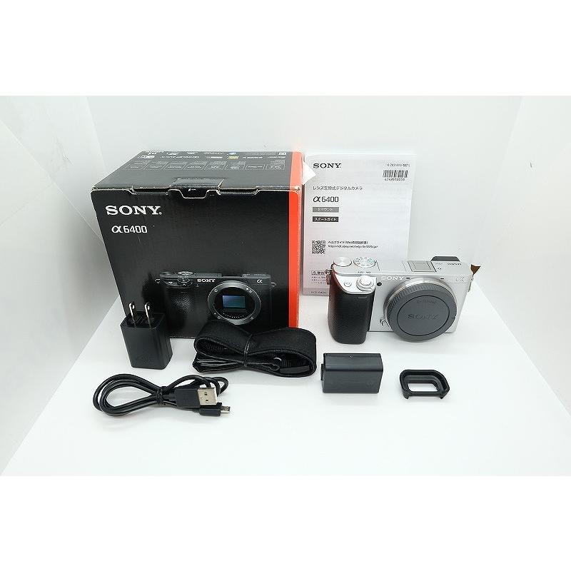 ソニー SONY ミラーレス一眼 ボディ APS-C シルバー α6400 ILCE-6400 