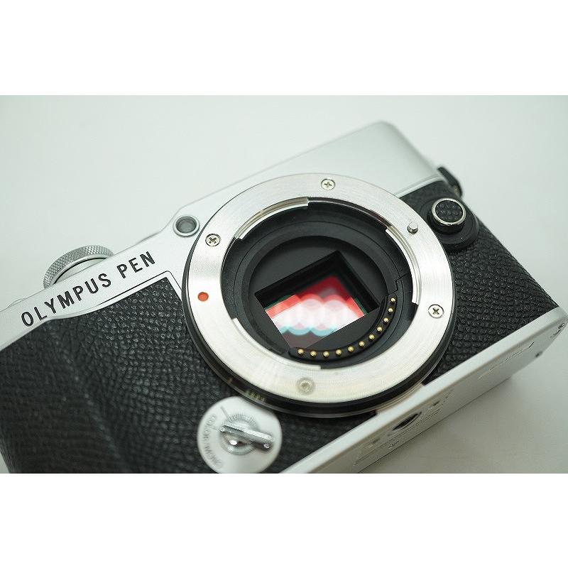【美品】OLYMPUS PEN シルバーミラーレス一眼カメラ オリンパス OLYMPUS ミラーレス一眼 ボディ フォーサーズ シルバー PEN