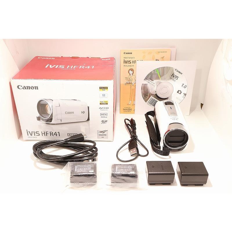 キヤノン Canon ビデオカメラ ホワイト iVIS HF R42 : ワットマン