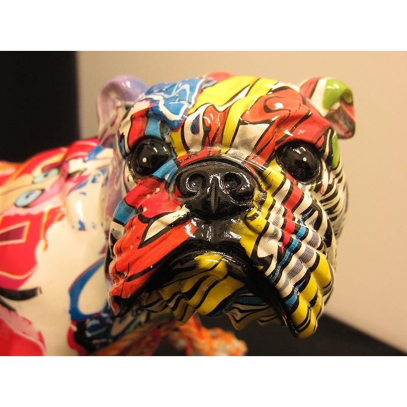 POP ART ORNAMENT ブルドッグマルチカラー マルチカラー : ワットマン