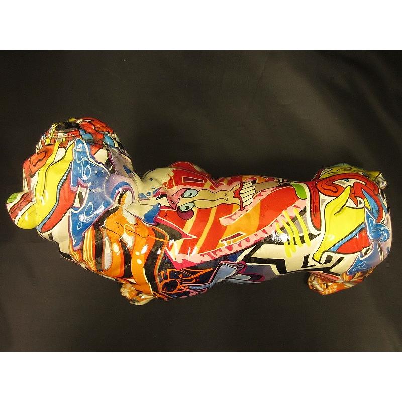 POP ART ORNAMENT ブルドッグマルチカラー マルチカラー : ワットマン