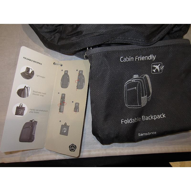 未使用】 サムソナイト Samsonite 【未使用】Foldable Backpack 携帯用