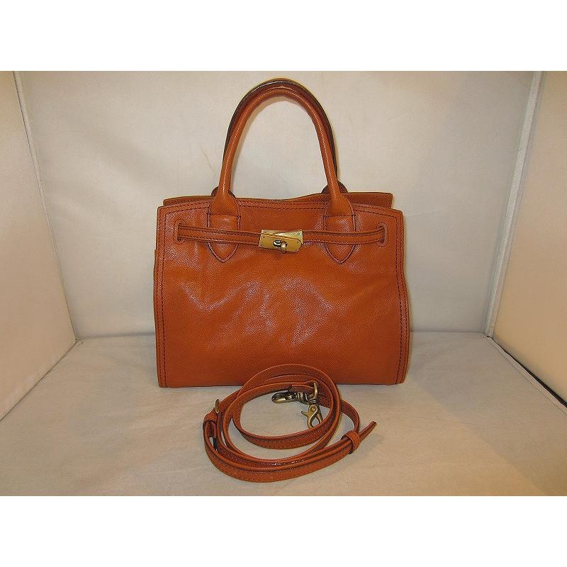 【美品】Dakota 金具デザイン牛革２WAYバッグ　オーリオ2 キャメル 美品】Dakota 金具デザイン牛革2WAYバッグ オーリオ2 キャメル