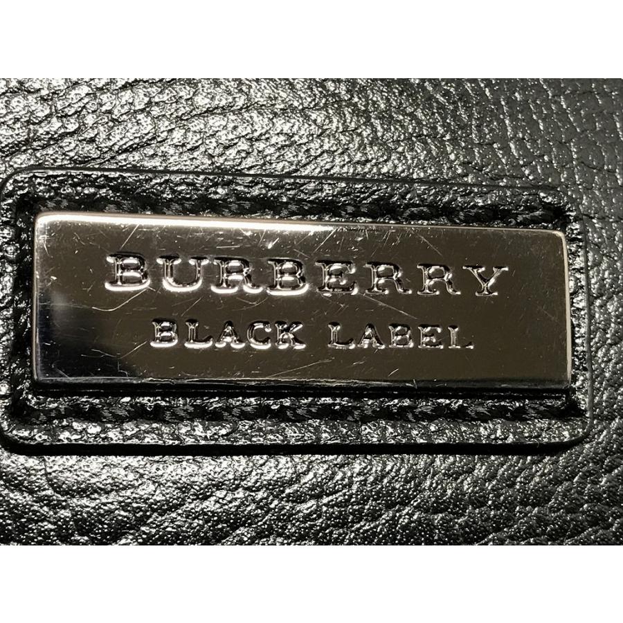 【美品】バーバリーブラックレーベル ショルダーバッグ ウエストバッグ レザー 黒 BURBERRY BLACK LABEL（バーバリーブラックレーベル） バーバリー