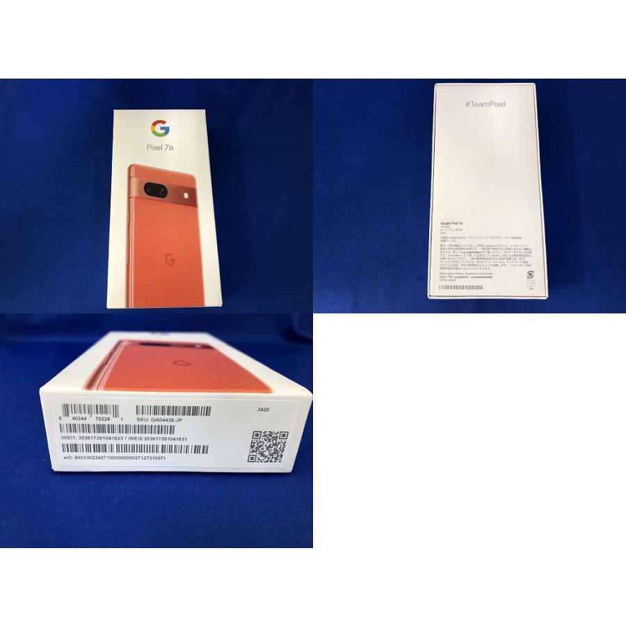 グーグル Google 【Simフリー】Google Pixel 7a 128GB コーラル G82U8
