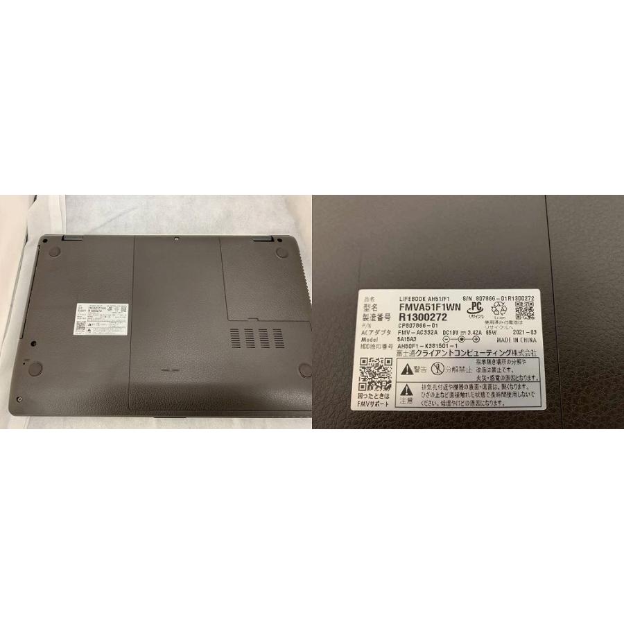 フジツウ FUJITSU ノートPC FMV LIFEBOOK AH51/F1 プレミアムホワイト