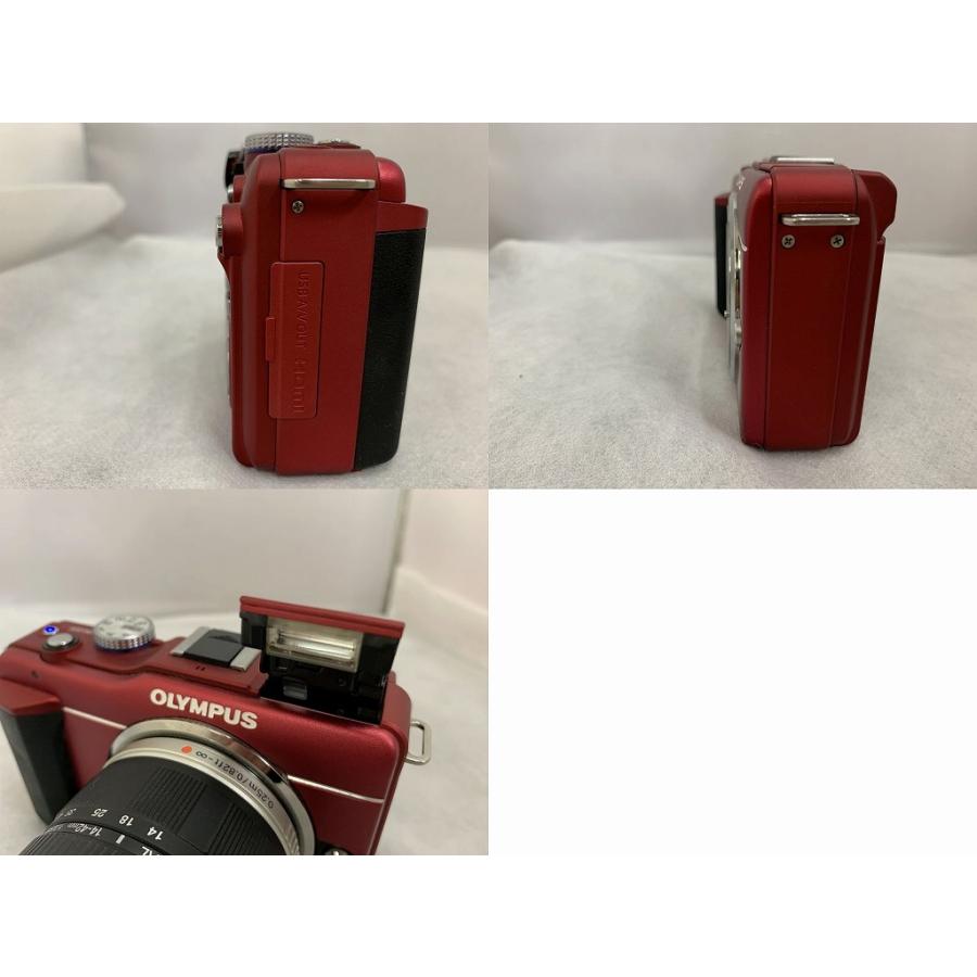 オリンパス OLYMPUS ミラーレス一眼 ペン Lite レンズキット レッド E