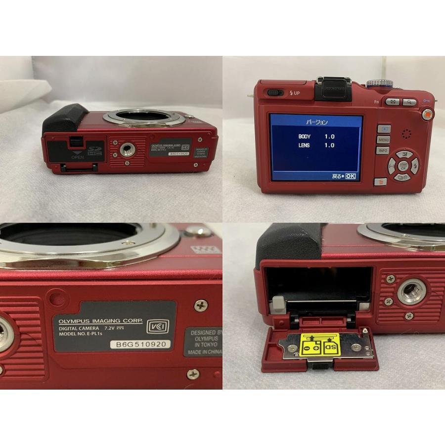 オリンパス OLYMPUS ミラーレス一眼 ペン Lite レンズキット レッド E