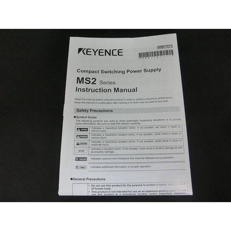 未使用】 キーエンス KEYENCE モニタ内蔵超小型スイッチング電源 MS2
