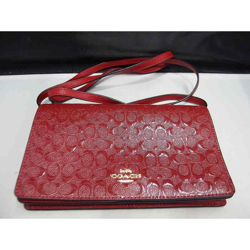 【美品】　コーチ　ショルダー　ウォレット　お財布ショルダー　2way 長財布 コーチ COACH 財布 レディース 長財布 ショルダーバッグ レザー