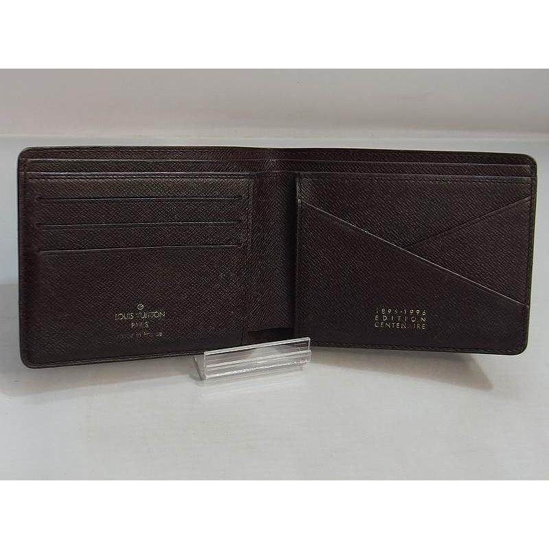 ルイ・ヴィトン LOUIS VUITTON 2つ折り財布/PVC/BRW/チェック
