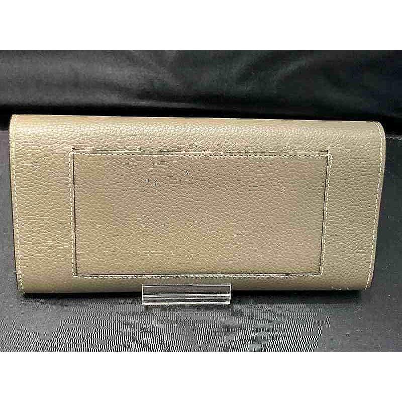 セリーヌ CELINE 長財布/レザー/GRY/無地/レディース : ワットマン