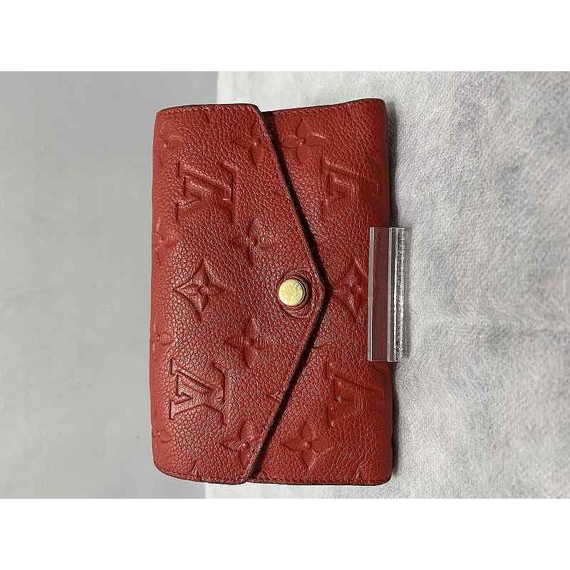ルイヴィトン LOUIS VUITTON M60735 アンプラント 赤 三つ折り