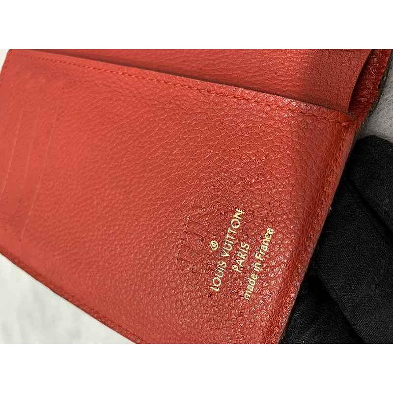 【美品 】正規品 ルイヴィトン ポルトフォイユ コンパクト モデュラブル 財布 ルイヴィトン LOUIS VUITTON M60735 アンプラント 赤 三つ折り