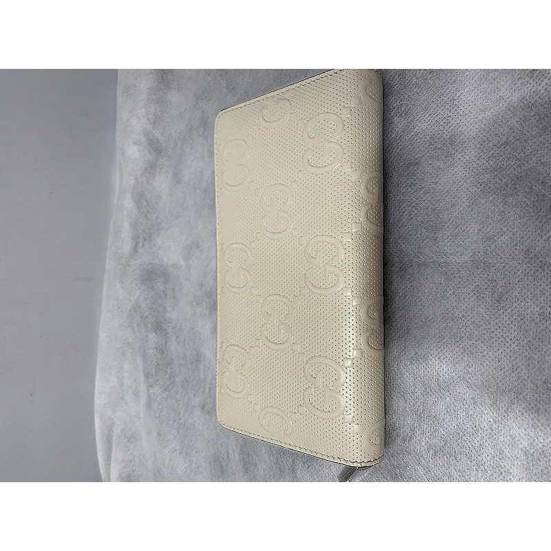 グッチ GUCCI GGエンボス 625558 長財布 レザー ホワイト : ワットマン