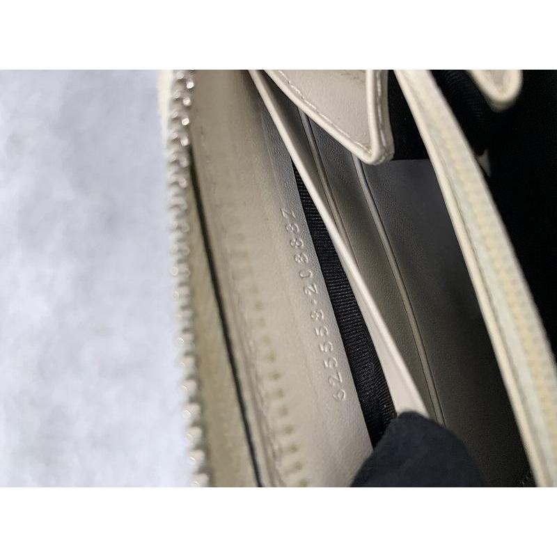 グッチ GUCCI GGエンボス 625558 長財布 レザー ホワイト : ワットマン