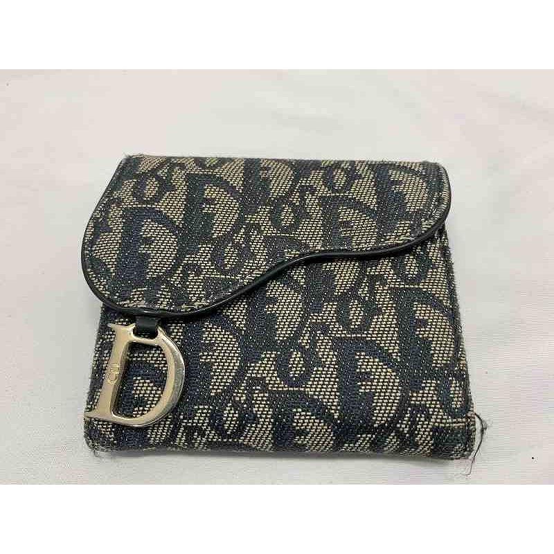 ディオール Dior トロッターサドルウォレット 二つ折り財布