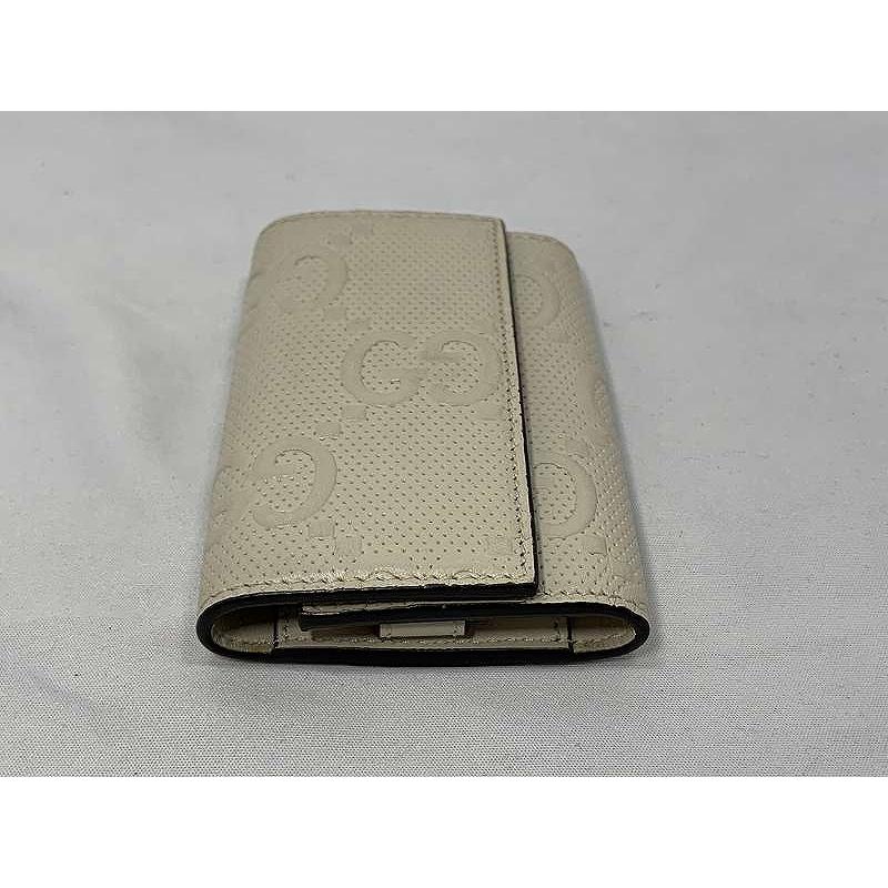 グッチ GUCCI キーケース 625565・1147 レザー レディース ホワイト 白