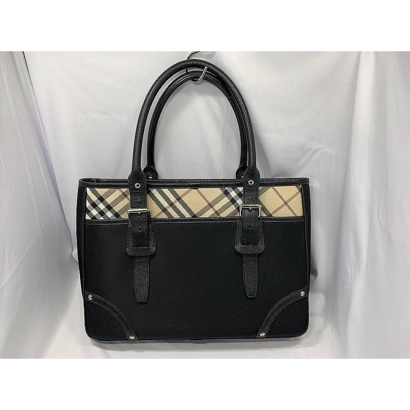 バーバリー BURBERRY トートバッグ ハンドバッグ レディース 黒