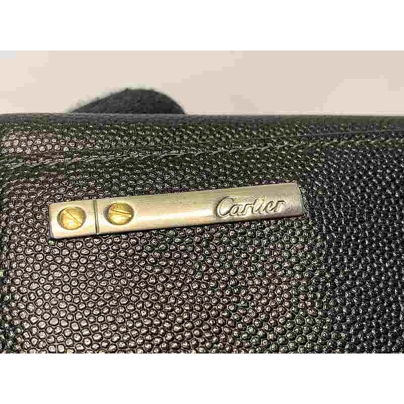 カルティエ Cartier キーケース レザー 黒 ブラック ユニセックス 6連