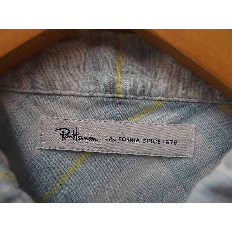 ロンハーマン　チェックシャツ　グレー　ピンク ロンハーマンチェックシャツグレーピンク