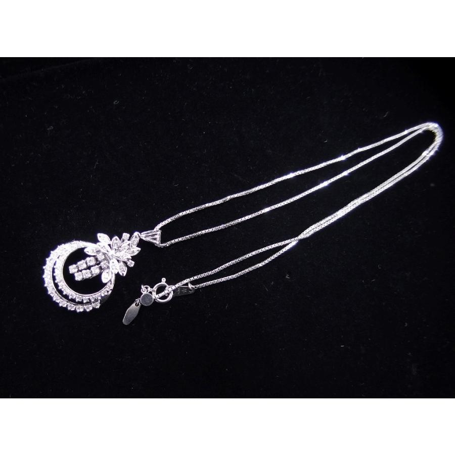 Pt900/Pt850 ダイヤ付ネックレス 12.5g 44.5cm : ワットマン Yahoo