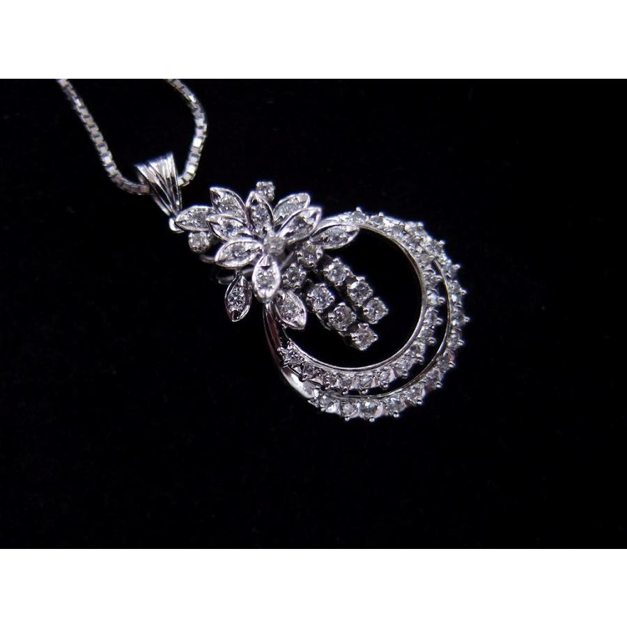 Pt900/Pt850 ダイヤ付ネックレス 12.5g 44.5cm : ワットマン