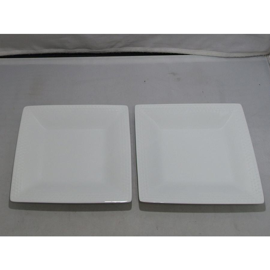 ノリタケ Noritake ホワイト スクエアプレート ペアセット