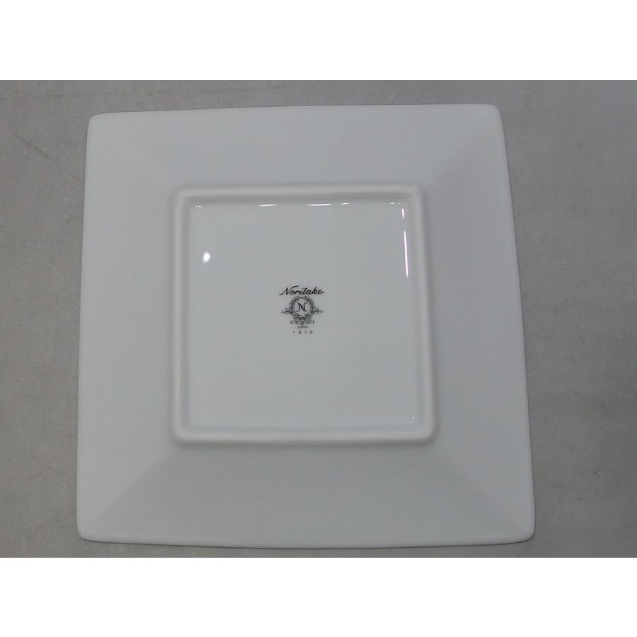 ノリタケ Noritake ホワイト スクエアプレート ペアセット