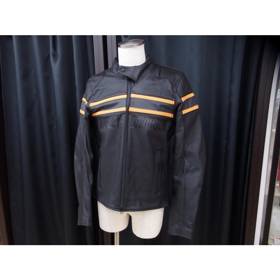 ハーレー　バイクジャンバー ハーレーダビッドソン HARLEY DAVIDSON JAKET-SIDRI LEATHER,BLACK