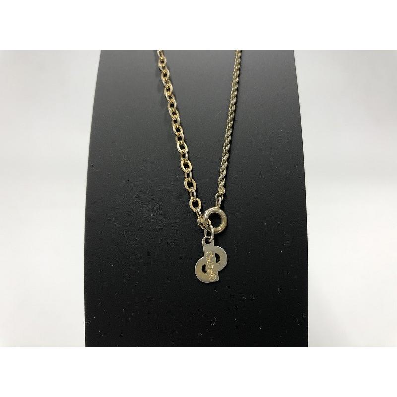 Dior ゴールド ロゴネックレス　ヴィンテージアクセサリー Christian Dior ロゴネックレス(ヴィンテージアクセサリー