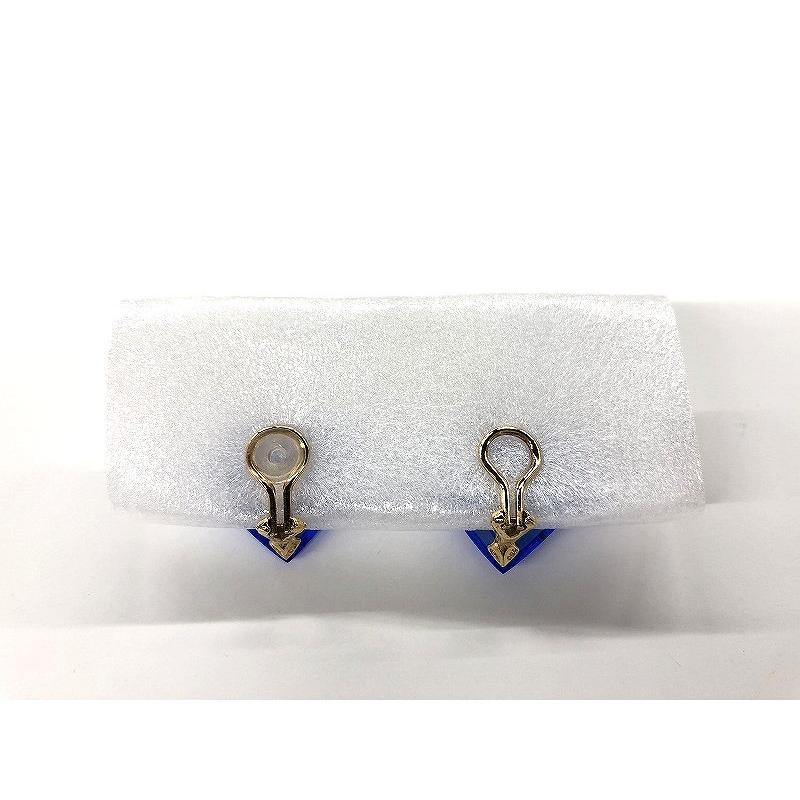 バカラ Baccarat アクセサリー イヤリング ブルー×ゴールド ハート