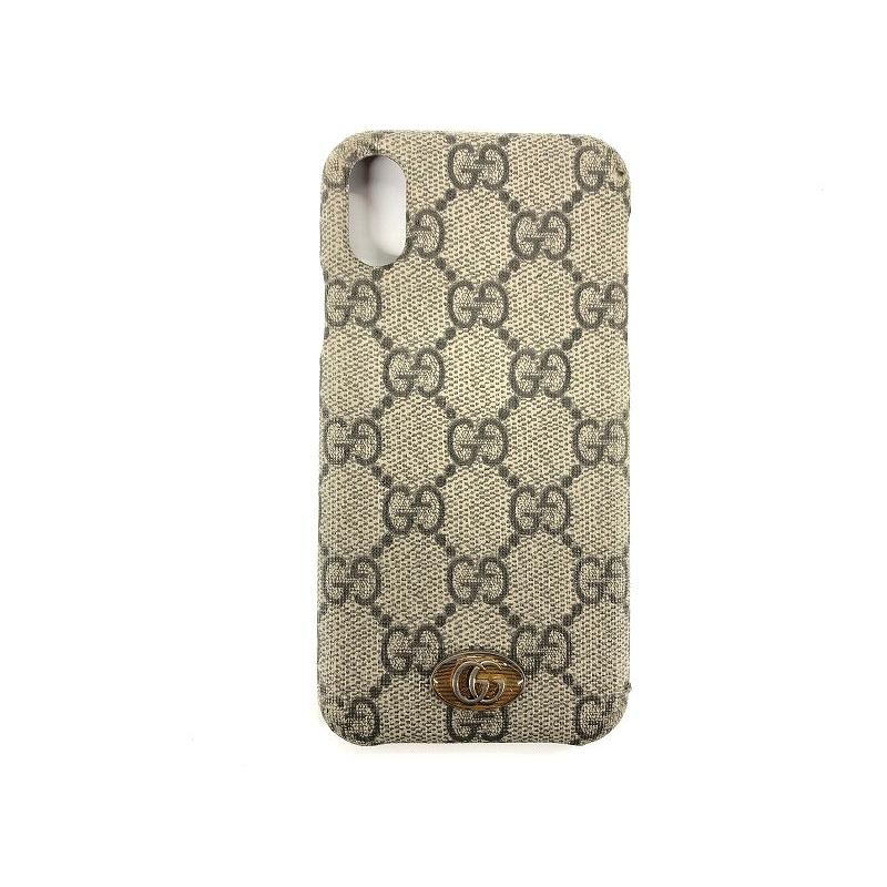 グッチ GUCCI GG柄 iPhoneケース iPhoneX・iPhoneXS ベージュ 587672