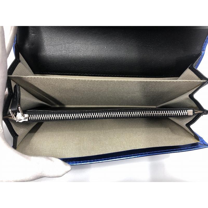 マルニ MARNI ロングウォレット 長財布 ブルー : ワットマン Yahoo