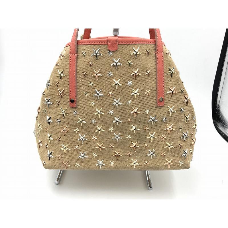 ☆美品☆ジミーチュウ トートバッグ ベージュ ピンク シルバー