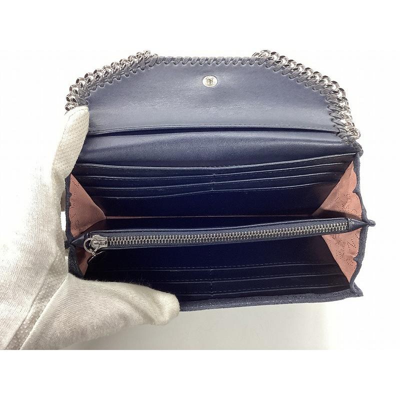 ステラマッカトニー Stella McCartney ファラベラ 長財布 ブルー
