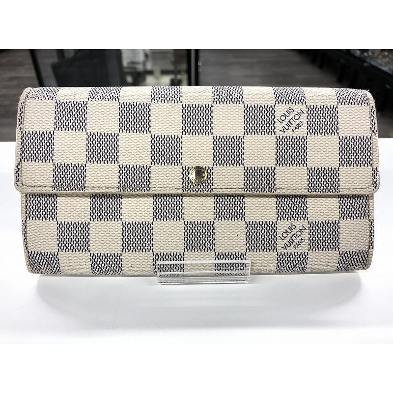 ルイヴィトン LOUIS VUITTON 長財布 ダミエ アズール・ポルトフォイユ 