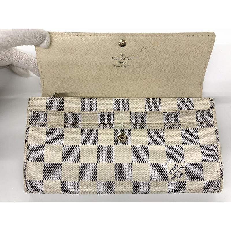 ルイヴィトン LOUIS VUITTON 長財布 ダミエ アズール・ポルトフォイユ