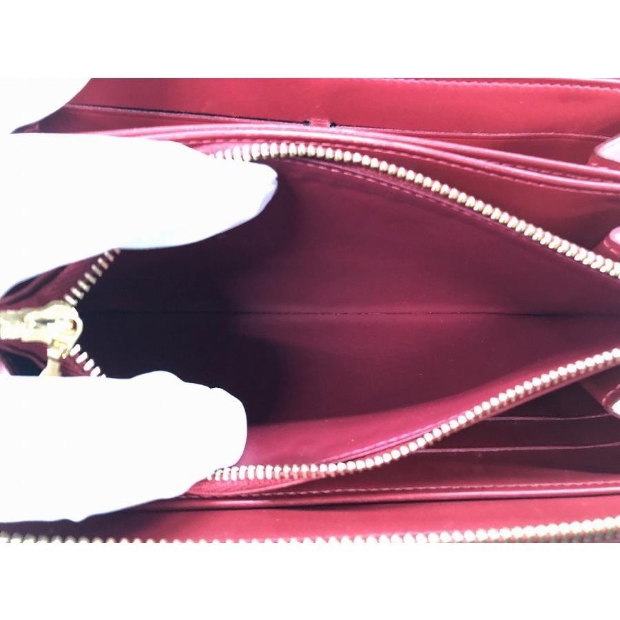 ルイヴィトン　ヴェルニ ジッピーウォレット 長財布　レッド LOUIS VUITTON（ルイ・ヴィトン） 財布 モノグラム ヴェルニ