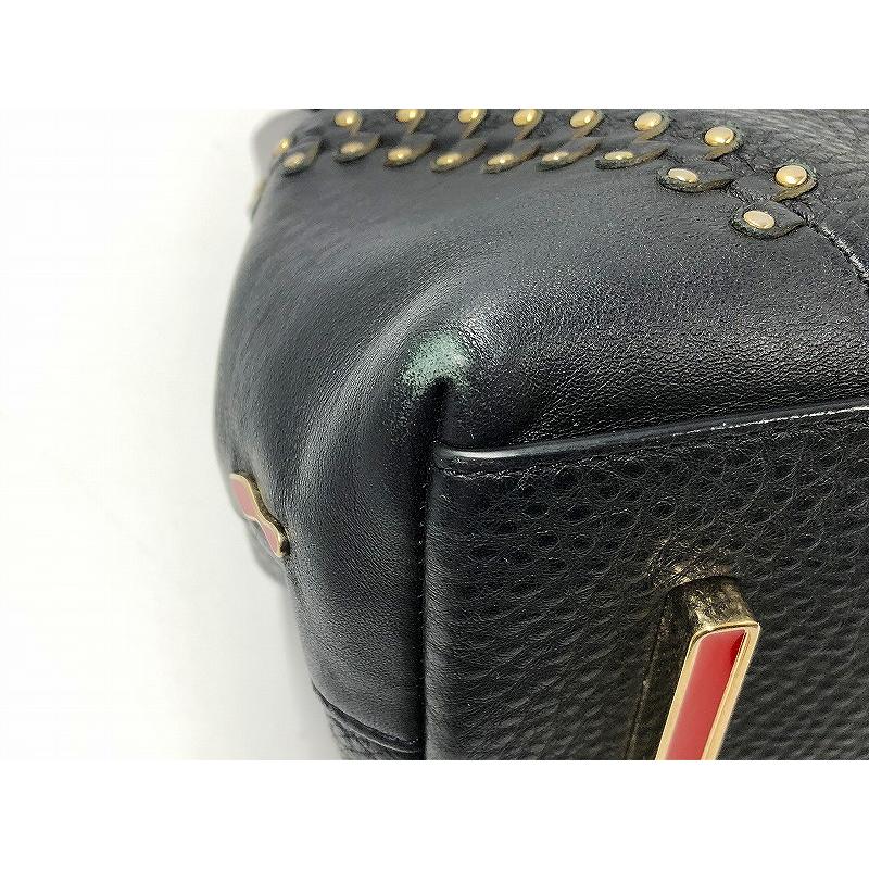 クリスチャン・ルブタン Christian Louboutin スタッズ 2wayバッグ