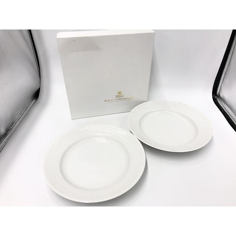 ロイヤルコペンハーゲン ROYAL COPENHAGEN ホワイトフルーテッド 26cm 