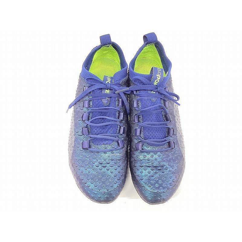 プーマ PUMA EVO POWER サッカースパイク 26.5cm ブルー 103999 04 